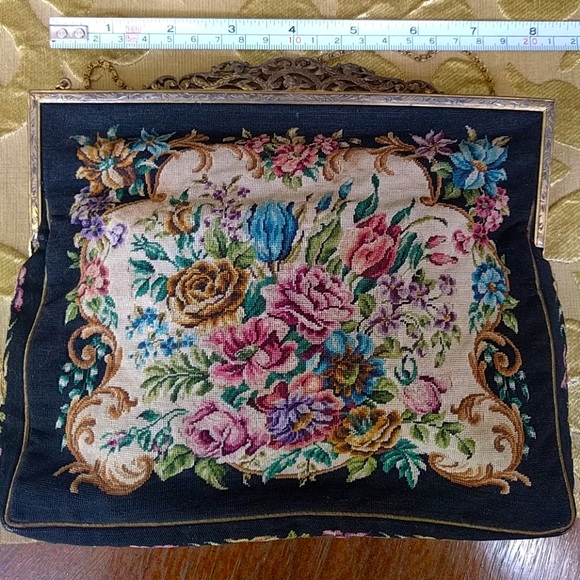 True VTG Austrian petit point evening bag - Picture 4 of 8